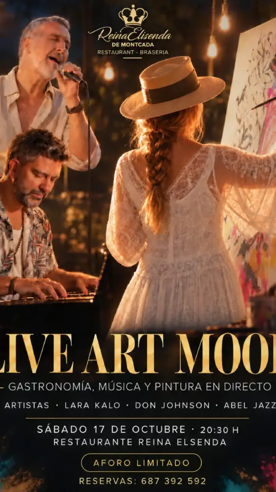 Gastronomía, música y pintura en vivo – Restaurante Reina Elisenda de Montcada Gastronomía, música y pintura en vivo - Restaurante Reina Elisenda de Montcada