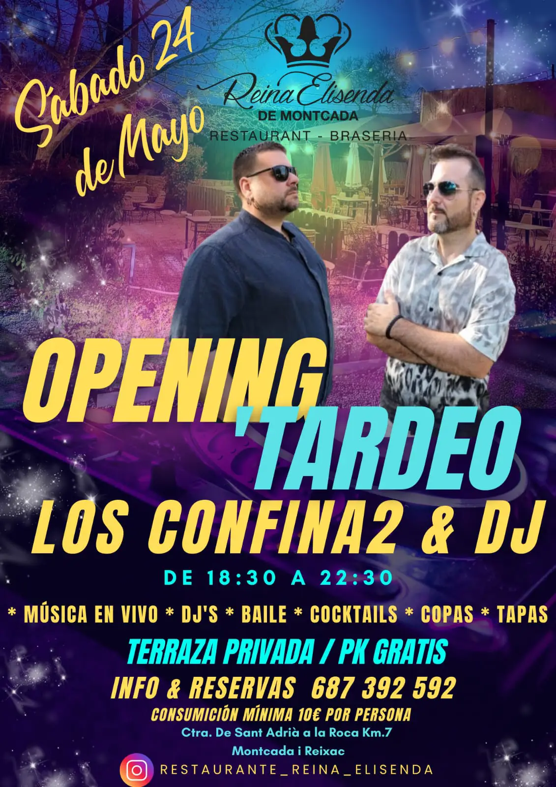 Restaurante Reina Elisenda Opening Tardeo